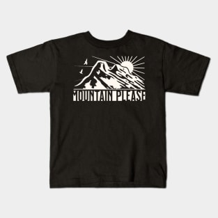 minimalist mountain adventure Kids T-Shirt